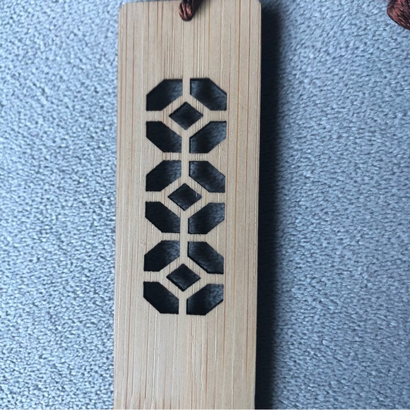 Bamboo Bookmark with Brown Tassel ~ Brand New! - Picture 3 of 7